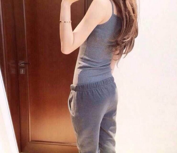 
                                        铭佳汇2018春秋款修身显瘦连帽卫衣两件套大码休闲跑步运动套装女309 白色 M                