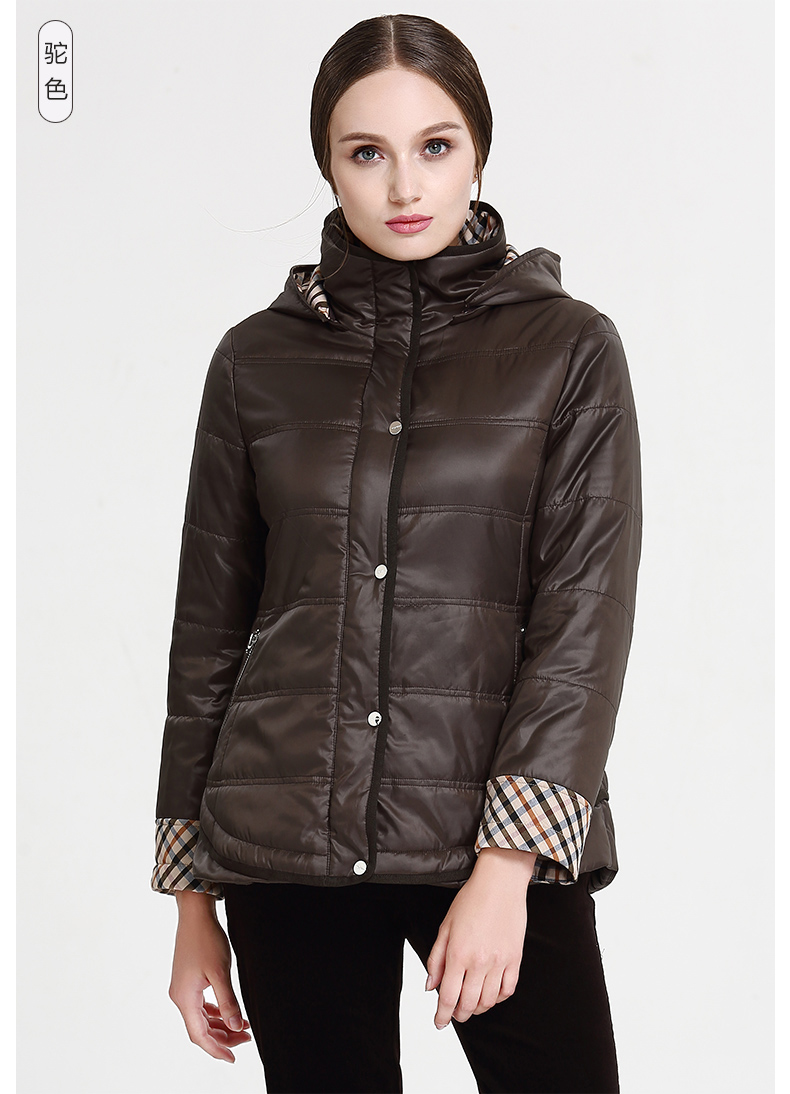 米兰登秋冬新款中老年女装棉服妈妈装棉衣外套洋气厚软大码wi450044