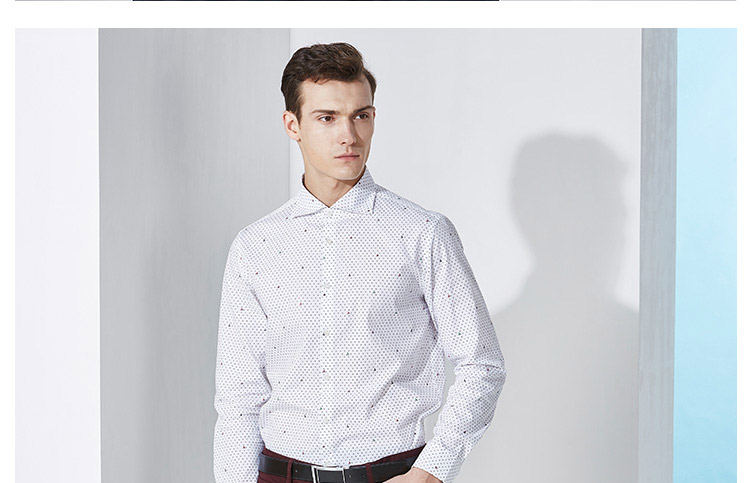 法派fapai 衬衫 s2a18611 商务休闲 白色46码