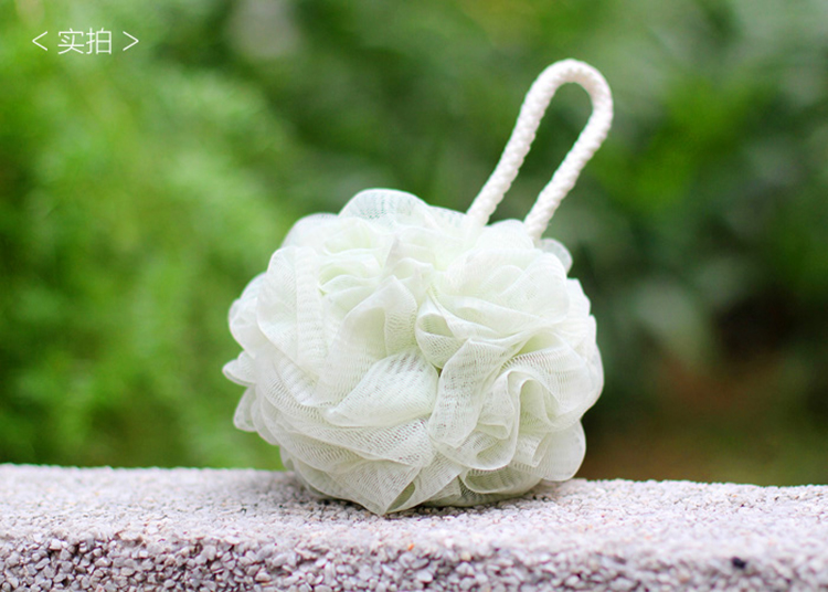 柔软沐浴擦 沐浴球 搓澡 浴球 男女浴球 大号 浅绿色