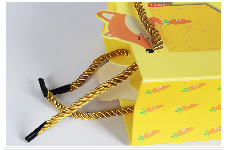 彩竹礼品袋包装袋结婚回礼手提纸袋礼品袋婚庆礼品袋创意纸袋一个狮子