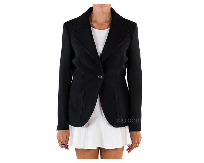 prada 普拉达 女士纯色休闲西装外套 p550c182nero 黑色 42