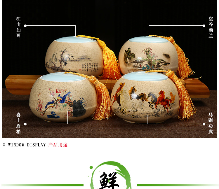 
                                        云品家居 紫砂茶叶罐 手工紫泥紫砂密封罐 紫砂官帽茶叶罐ST                
