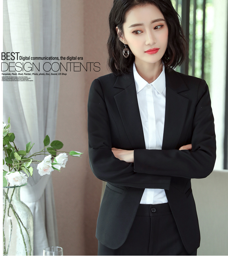 修身显瘦正装女西服白领ol面试小西装女外套讲师银行前台经理工装长袖