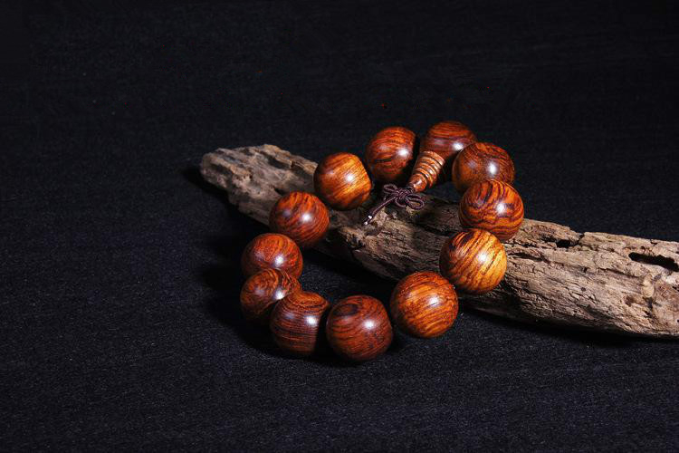 煜博 黄花梨鬼脸鬼眼15 18 20毫米男女佛珠念珠木手串 20毫米12颗