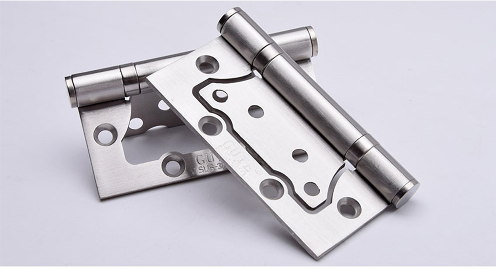 固特gute偏轴子母合页4寸304d不锈钢轻音轴承室内房门木门字母活页一