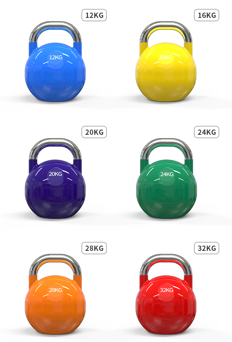 德玛吉健身壶铃女性男士家用竞技喷漆壶铃球铸铁提壶商用私教健身器材