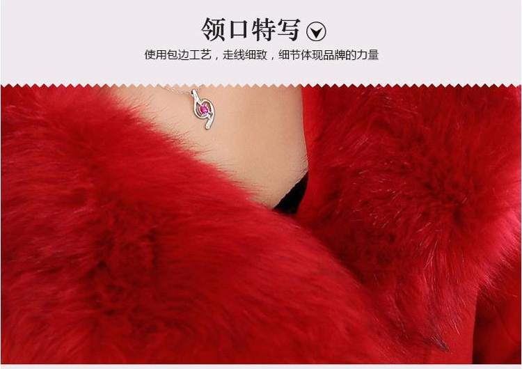 纤朵魅2015秋冬新款毛呢大衣女中长款韩版大毛领双排扣呢子外套女#N1067 黑色   XL