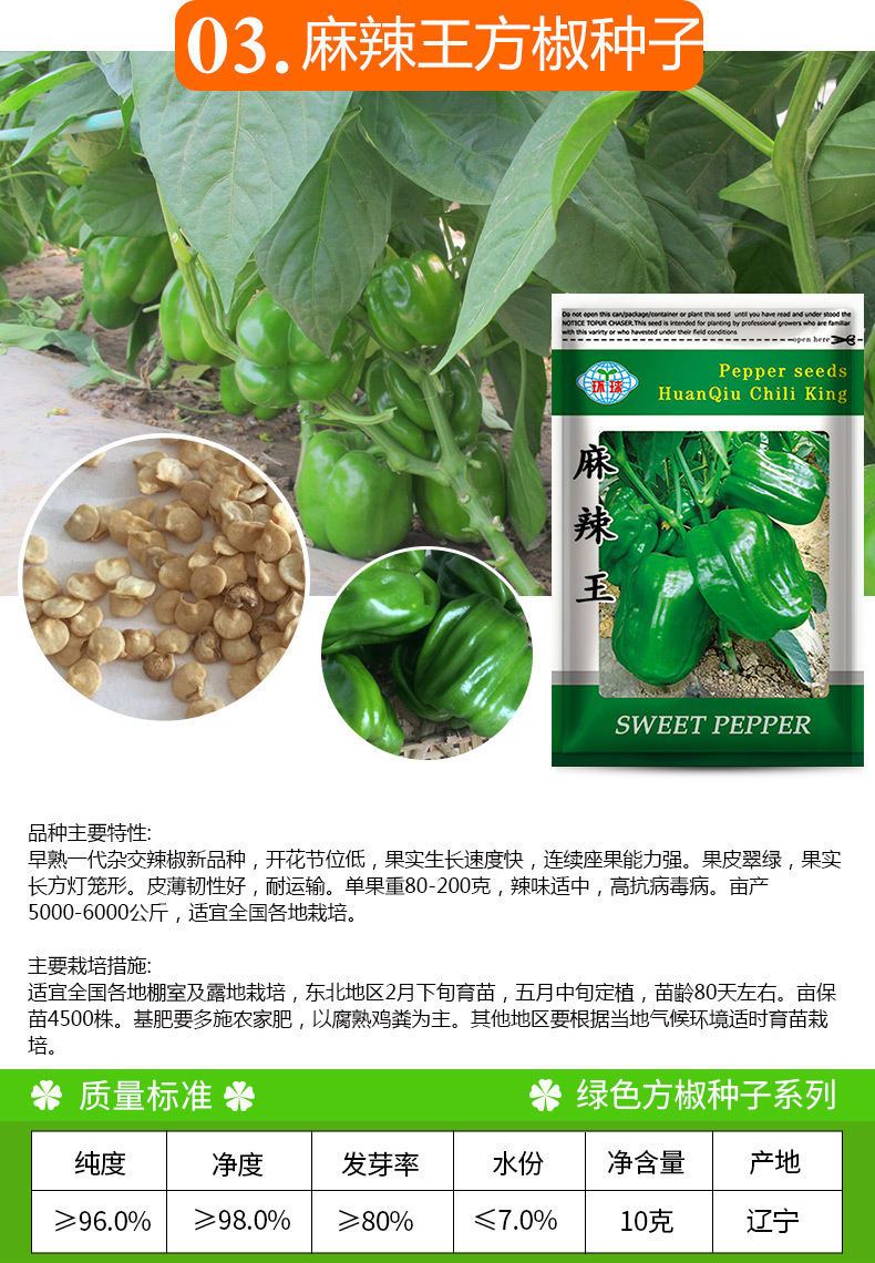 凤鸣雅世 蔬菜种子甜椒种籽七彩五彩椒蔬菜种孑四季播种农家蔬菜春播