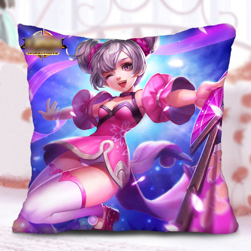 荣耀王者周边定制抱枕 李白凤求凰诸葛亮 沙发靠垫 汽车靠垫 李白韩信