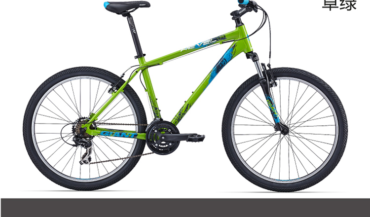 全新giant捷安特revel 2铝合金入门21速避震山地车(欧洲版atx) 黄蓝 s