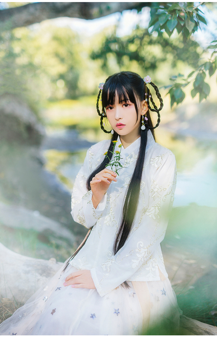 bybrana bybrana 古装假发小辫子儿童演出麻花辫民国大辫子影楼新娘