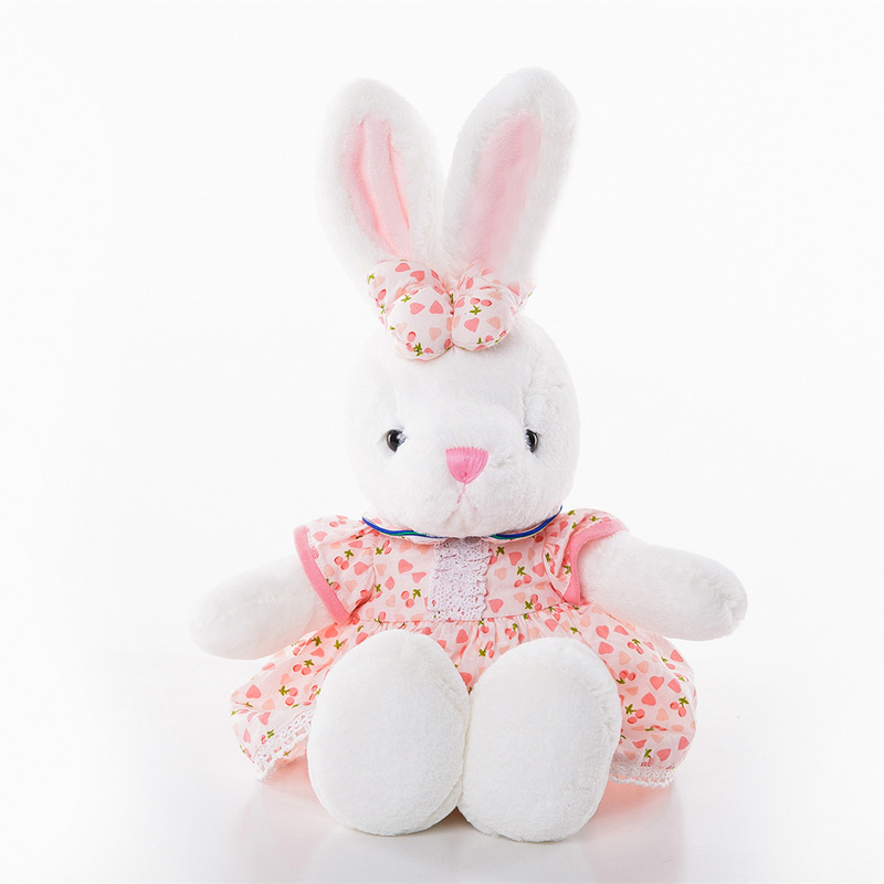 兔子公仔布娃娃抱枕可爱儿童玩偶大码送女生生日礼物 女款叶子图案 加