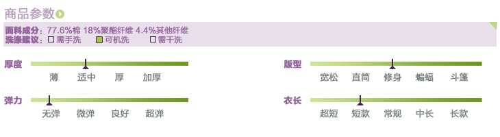 妖精的口袋 橘色庄园 2016秋装新款 刺绣彩线牛仔外套女 131112 蓝色 M
