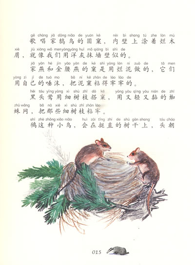 谁会做窠  用什么材料造房子  热热闹阑的生命  狐狸怎样撵出了老獾