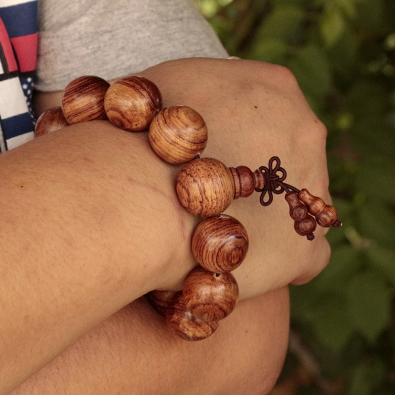 木之初 高密高油大叶黄花梨20mm/15mm葫芦 佛珠 念珠 手串 手链 男女