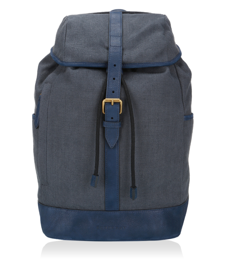 博柏利burberry巴宝莉旅行包海军蓝牛皮/帆布3966540