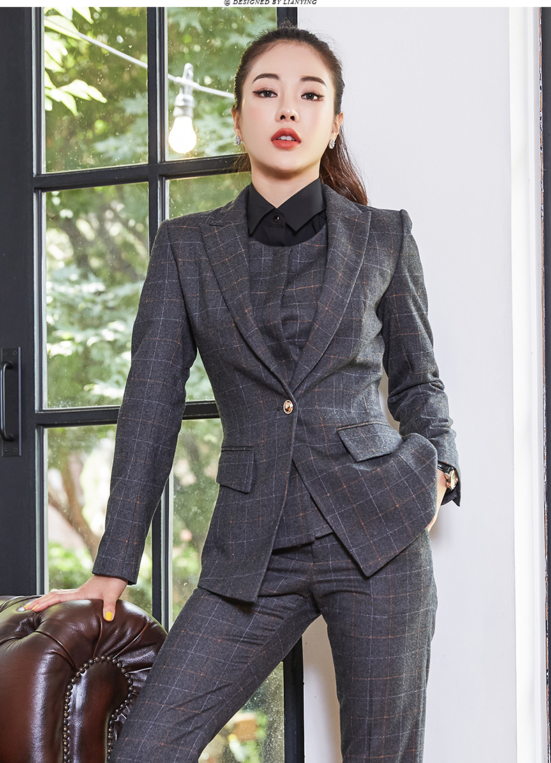 涟影秋冬职业装女装套装秋冬新款高端定制西装套装女时尚气质ol百搭