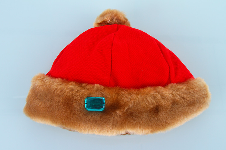 童乐谷 儿童唐装宝宝帽子 1-6岁适用 宝宝喜庆中国红帽子 黄 黄色 1-4