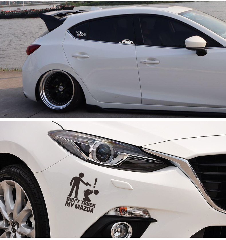 浮生 汽车个性反光车贴搞笑车贴车身刮划痕贴纸后挡风玻璃车贴纸遮