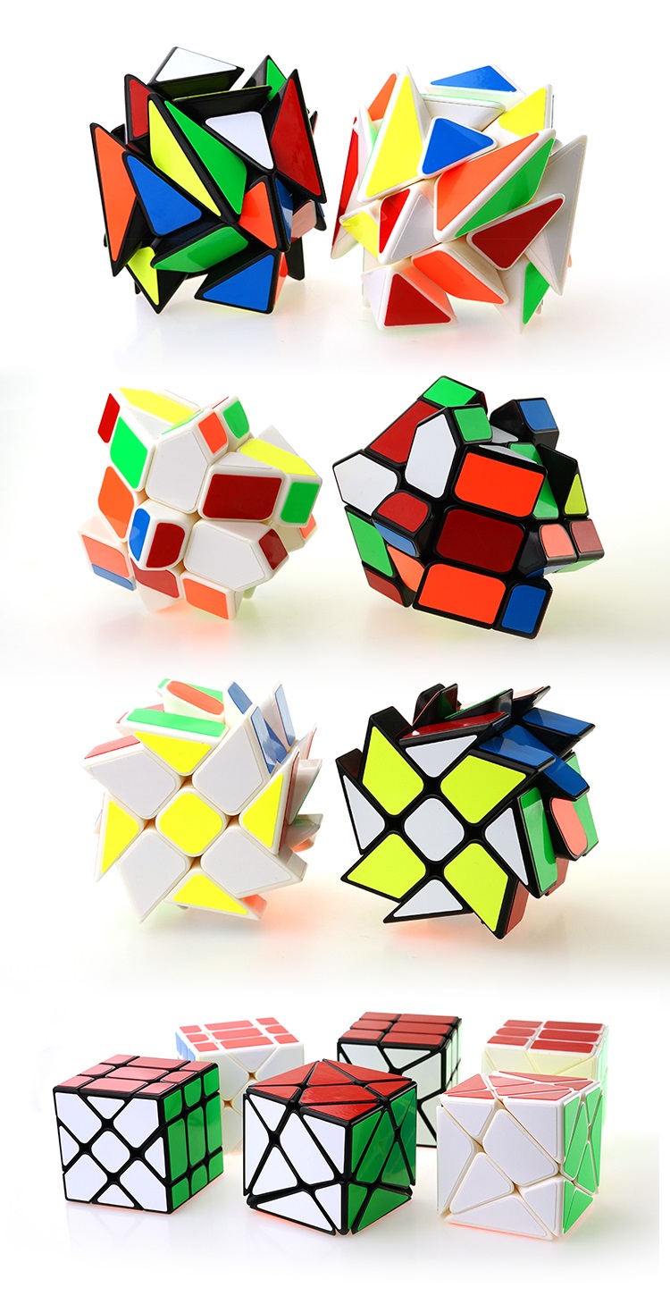 永骏魔方(yongjunmofang) 风火轮移棱三阶变幻金刚三阶魔方变体异形3