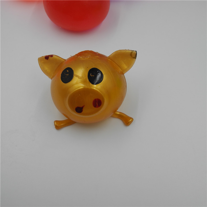 聚厚缘礼品发泄水球发泄猪头减压整蛊发泄水果发泄球出气玩具特色个性