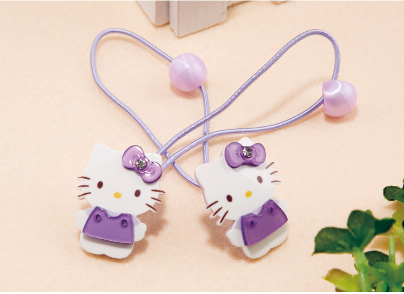 hellokitty凯蒂猫儿童对扎儿童头饰品女童皮筋发绳卡通发圈头绳 skc
