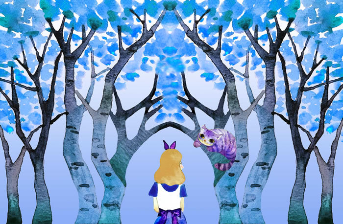 爱丽丝梦游仙境温暖插画纪念版