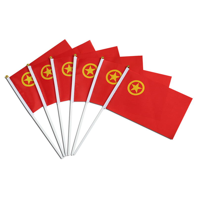 6号小国旗30*45cm国旗小国旗 五星红旗小红旗手摇旗子党旗小红旗手摇