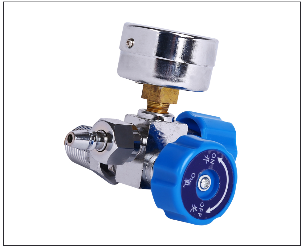 登月dengyue4l氧气瓶压力表氧桥开关家用医院用氧气表配件减压阀2347l