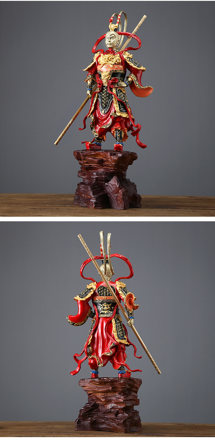 圆通工艺孙悟空摆件齐天大圣纯铜客厅玄关战斗胜佛装饰工艺品齐天大圣