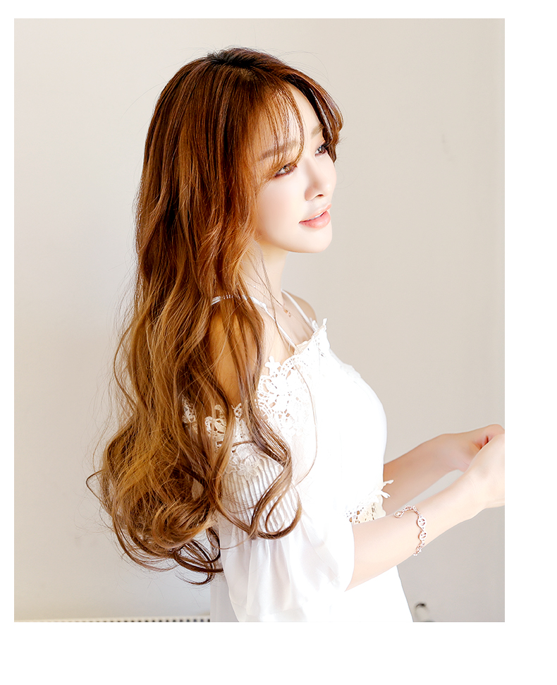 shangke 假发女长卷发大波浪长发u型半头套长直发假发片无痕隐形接发