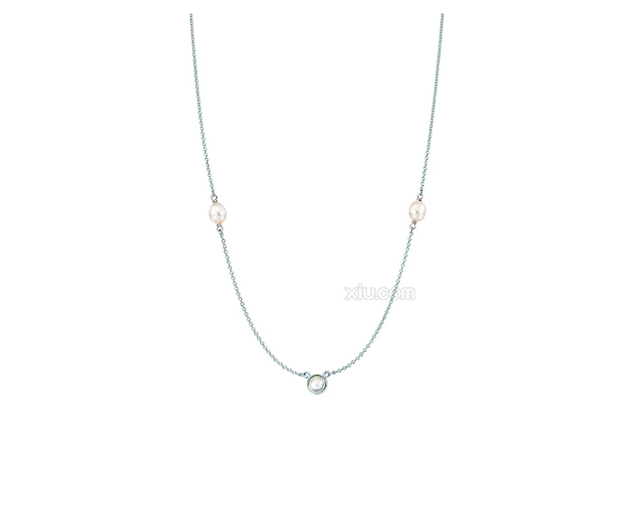 tiffany&co. 蒂芙尼 elsa peretti月光石珍珠短项链