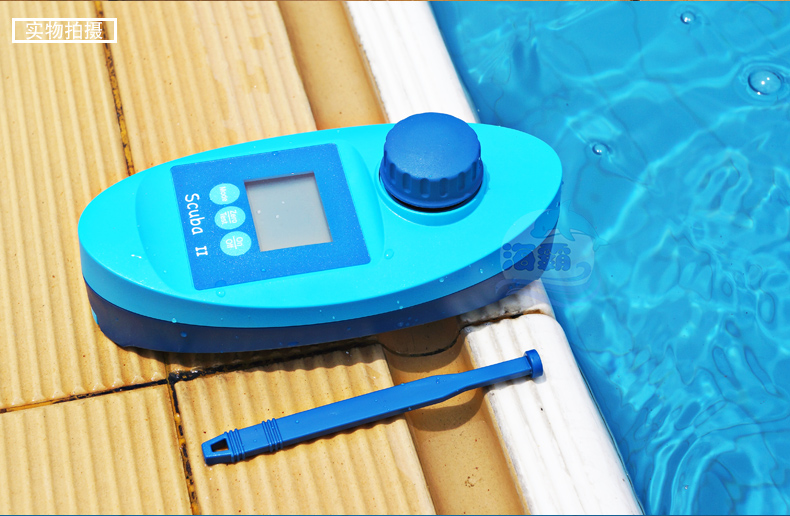 piscine /碧池 手持式泳池水质检测仪水质检测设备验水盒 ph值余氯