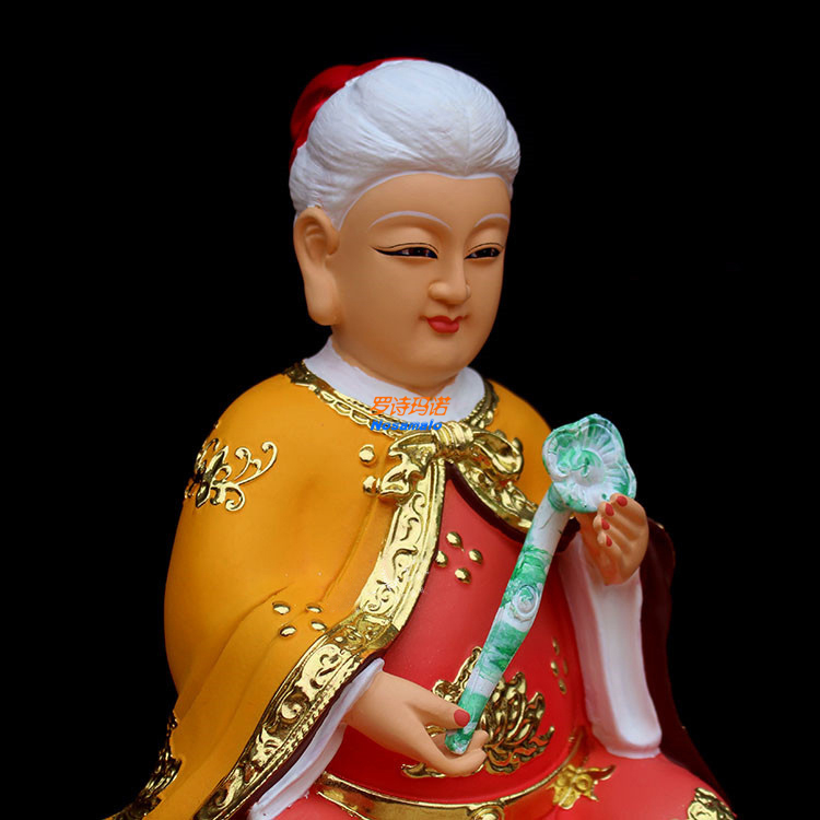 彩绘胡三太爷胡三太奶像 胡三太爷太奶神像东北保家仙狐 树脂佛像 12