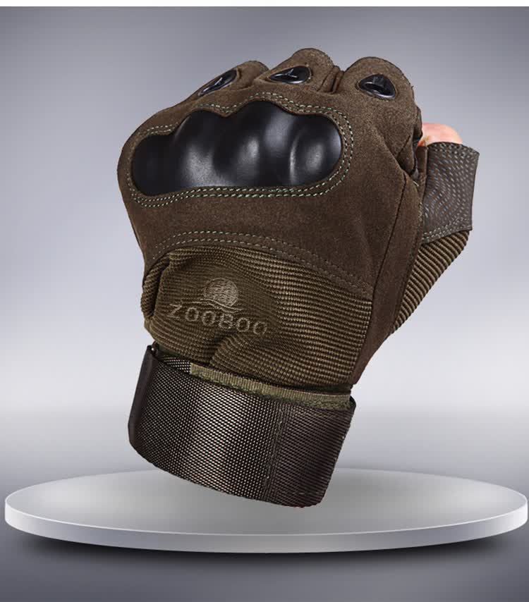 男士格斗半指手套 黑鹰军迷手套 军绿色 l【图片 价格 品牌 报价】