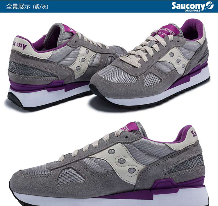 saucony圣康尼shadow运动休闲鞋复古慢跑鞋女s1108c黑蓝37