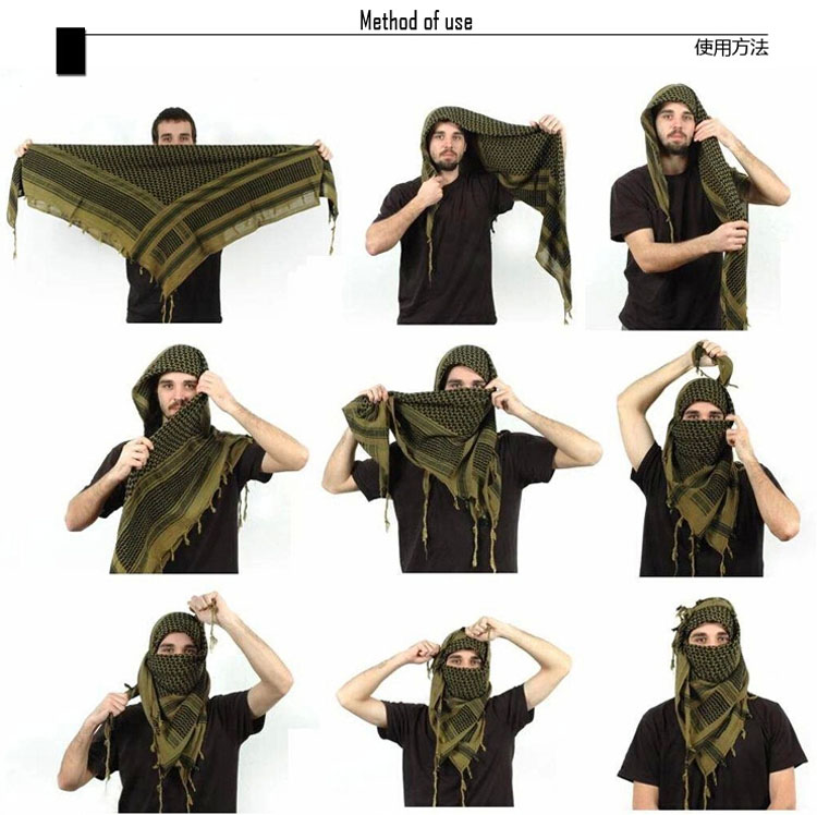 newsattack户外阿拉伯风格方巾变型金刚男休闲登山钓鱼围巾迷彩头巾