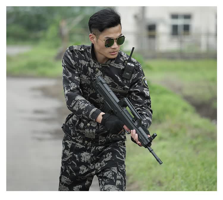 特种兵野战黑鹰迷彩服套装男女户外军训服作训服军用军迷服饰防刮耐磨
