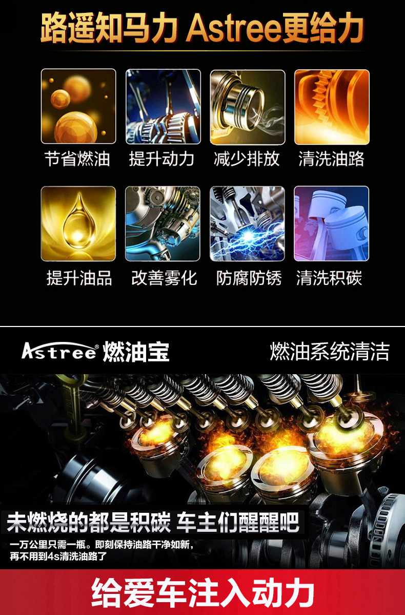 astree 燃油宝 汽油添加剂 燃油添加剂 喷油嘴油路清洗 除碳去积碳