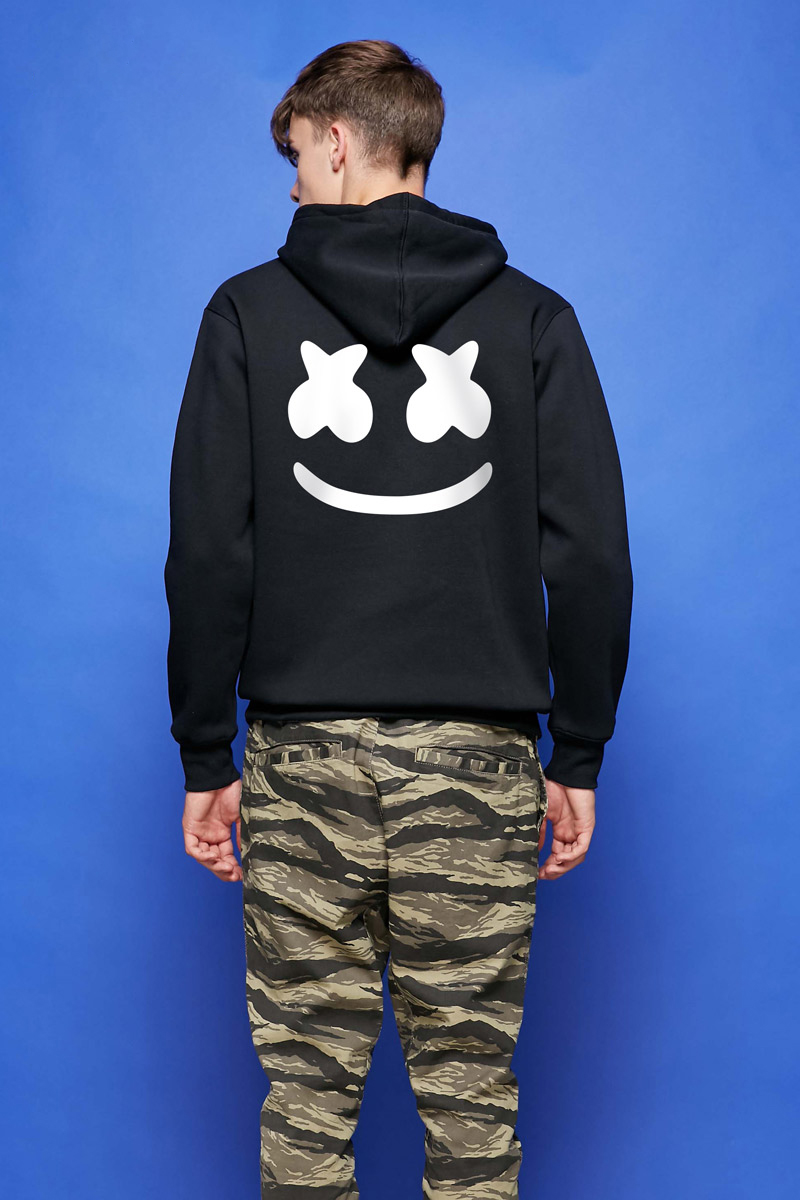 男士卫衣电音edm套头连帽衣服男嘻哈说唱拉链阿姆eminem外套白色套头