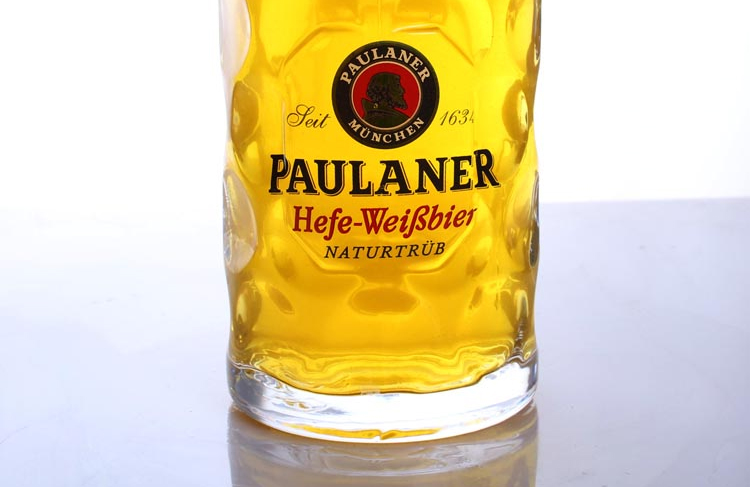 礼悦优 创意大号带把啤酒杯 玻璃加厚扎啤杯子 艾丁格