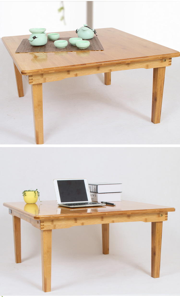 楠竹炕桌 折叠炕桌 折叠实木小桌子 飘窗桌榻榻米桌 茶几折叠 床上