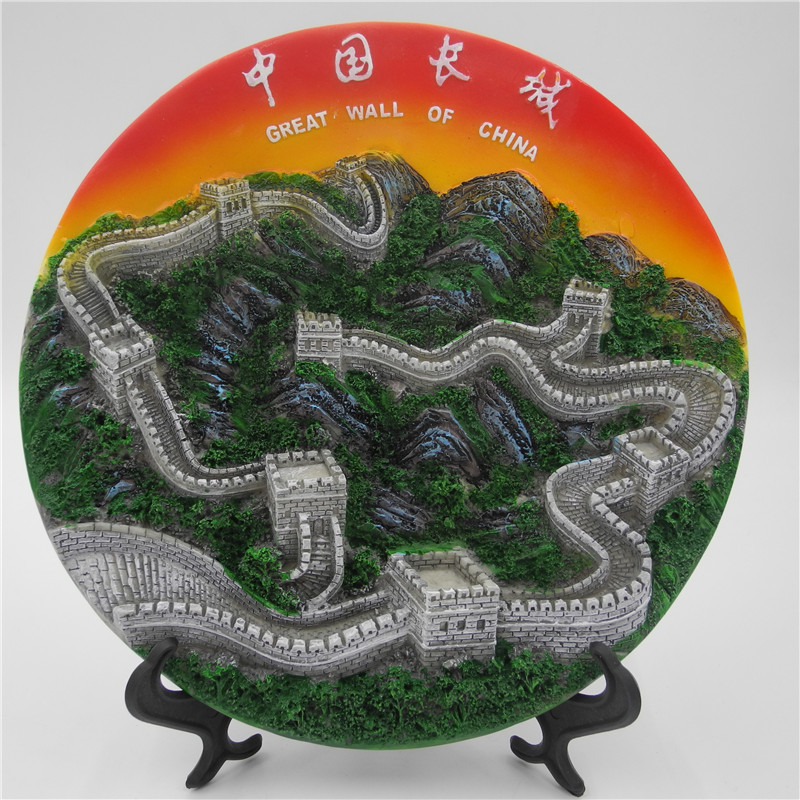 名称:长城摆件 尺寸直径23cm 重量约850克/个