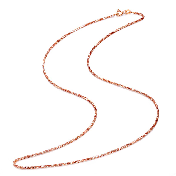 黛慕妮珠宝18k金项链 韩版女款彩金锁骨链女 20寸50cm