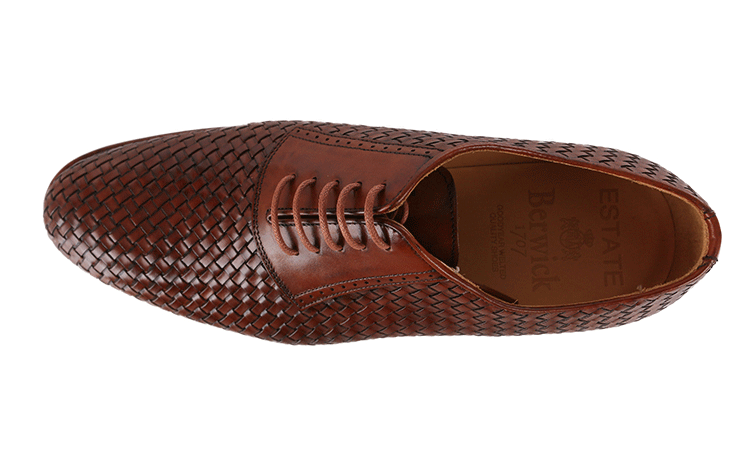 estate男鞋皮鞋男真皮牛皮透气za3966男士商务休闲运动鞋 棕色-caoba