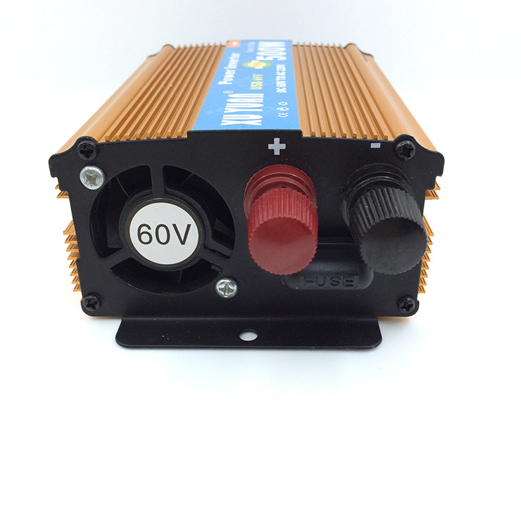 新款500w带usb车载逆变器60v转220v电源转换器 土豪金 60v转220v/500w