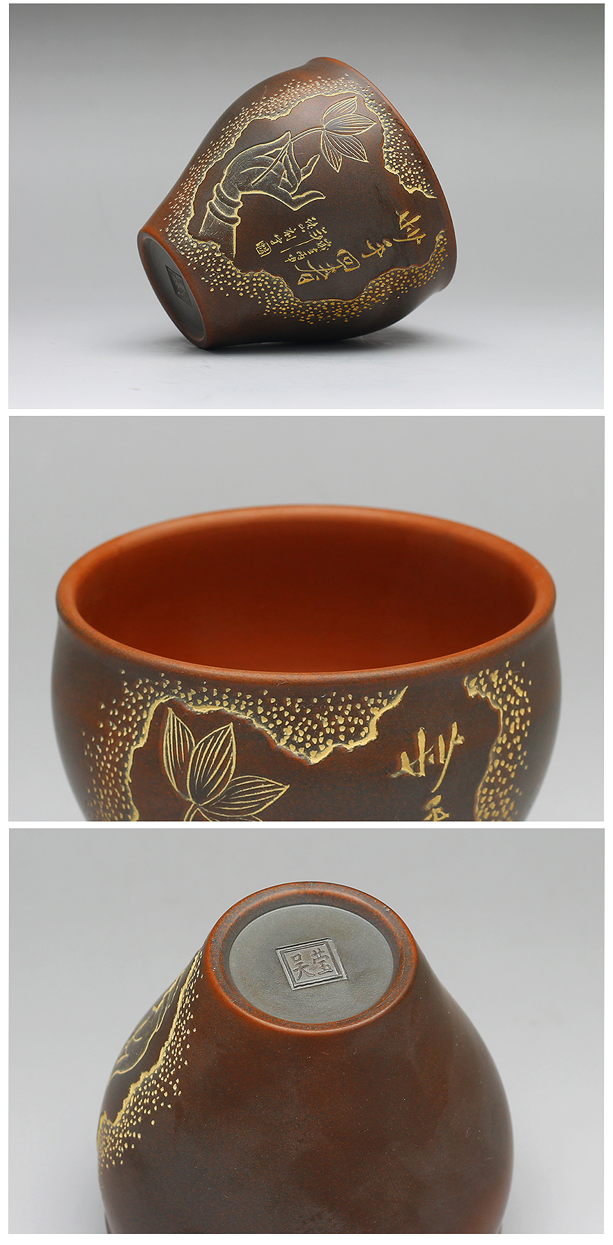 国高工 广西省工艺美术大师 坭兴陶实力陶艺人 吴莹 雕刻妙手回春马蹄