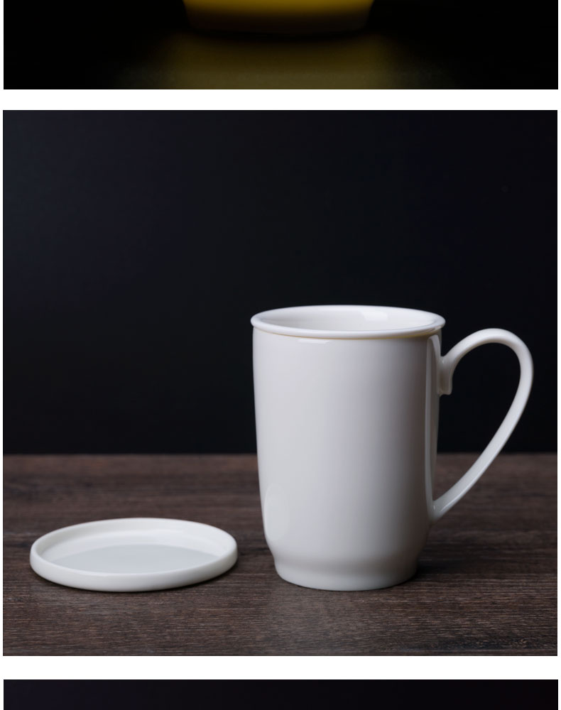 herysh 高石英陶瓷杯子茶具 功夫茶杯单杯品茗办公杯高档礼品