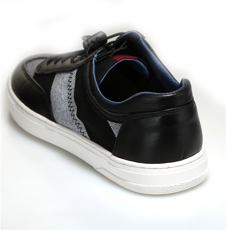 香港品牌bezos贝左斯 2016夏季新款男鞋韩版休闲板鞋舒适透气潮鞋 黑